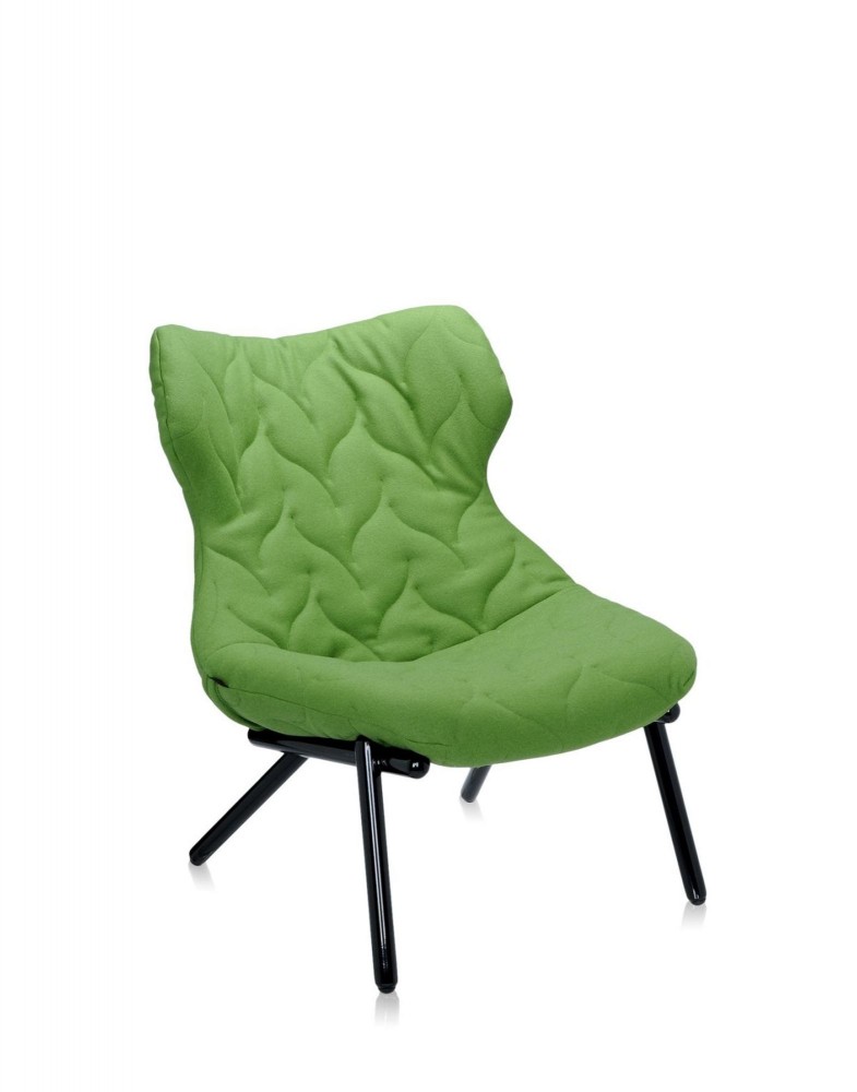Кресло Foliage (зеленое/черное)