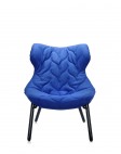 Кресло Foliage (голубое/черное)