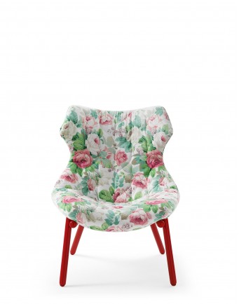 Кресло Foliage (зеленое/красное)