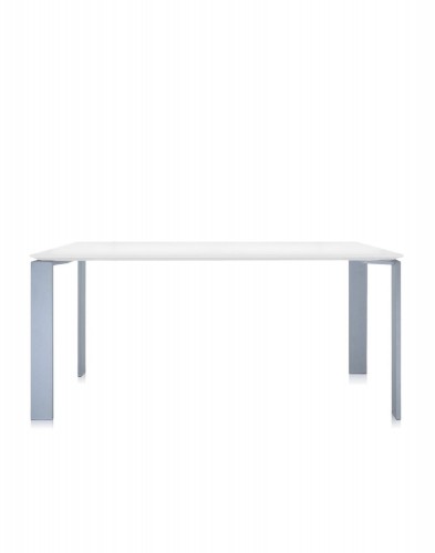 Стол офисный Four (белый/алюминиевый) 158x79см Стол офисный Four (белый/алюминиевый) 158x79см