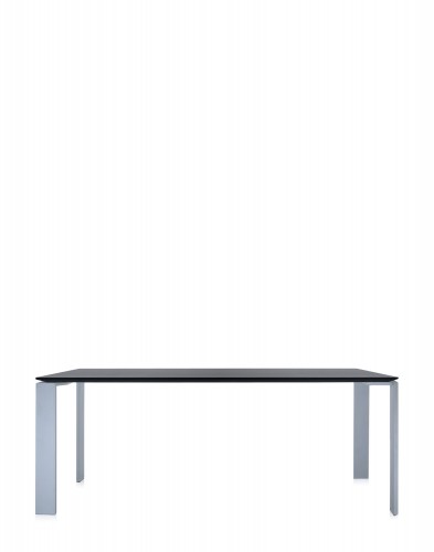 Стол офисный Four (черный/алюминиевый) 158x79см Стол офисный Four (черный/алюминиевый) 158x79см