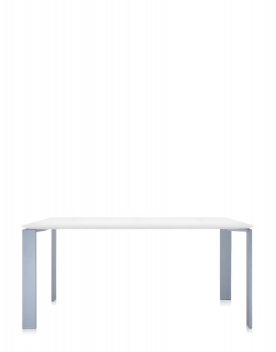 Стол офисный Four (белый/алюминиевый) 190x79см Стол офисный Four (белый/алюминиевый) 190x79см