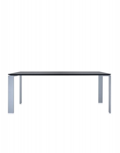 Стол офисный Four (черный/алюминиевый) 190x79см Стол офисный Four (черный/алюминиевый) 190x79см