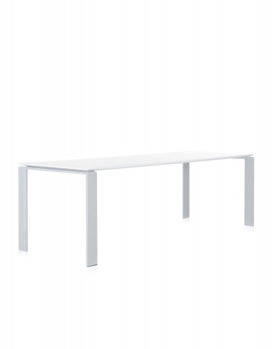 Стол офисный Four (белый/алюминиевый) 223x79см Стол офисный Four (белый/алюминиевый) 223x79см