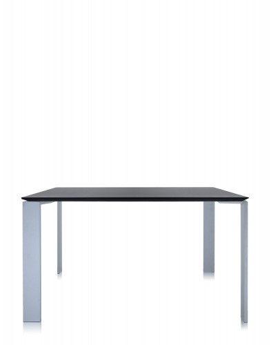 Стол офисный Four (черный/алюминиевый) 128x128см Стол офисный Four (черный/алюминиевый) 128x128см