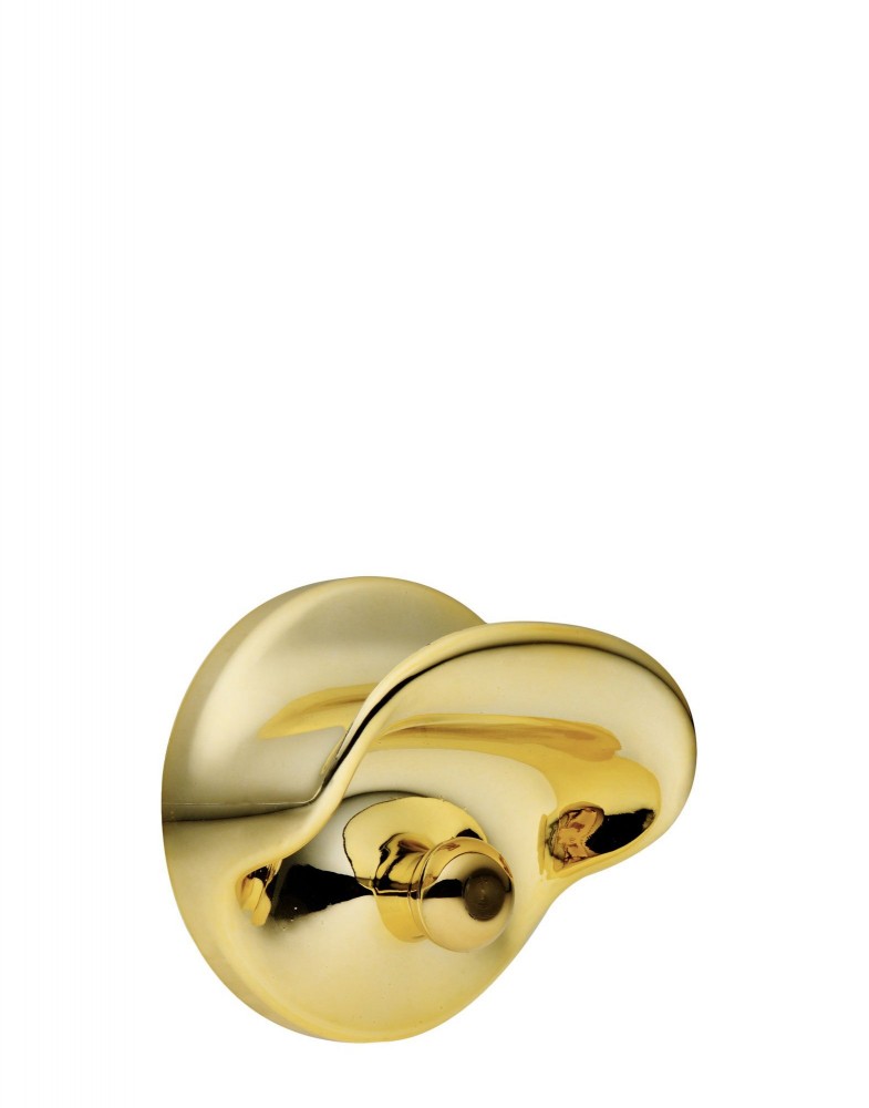Крюк для одежды (золотой) метализированный