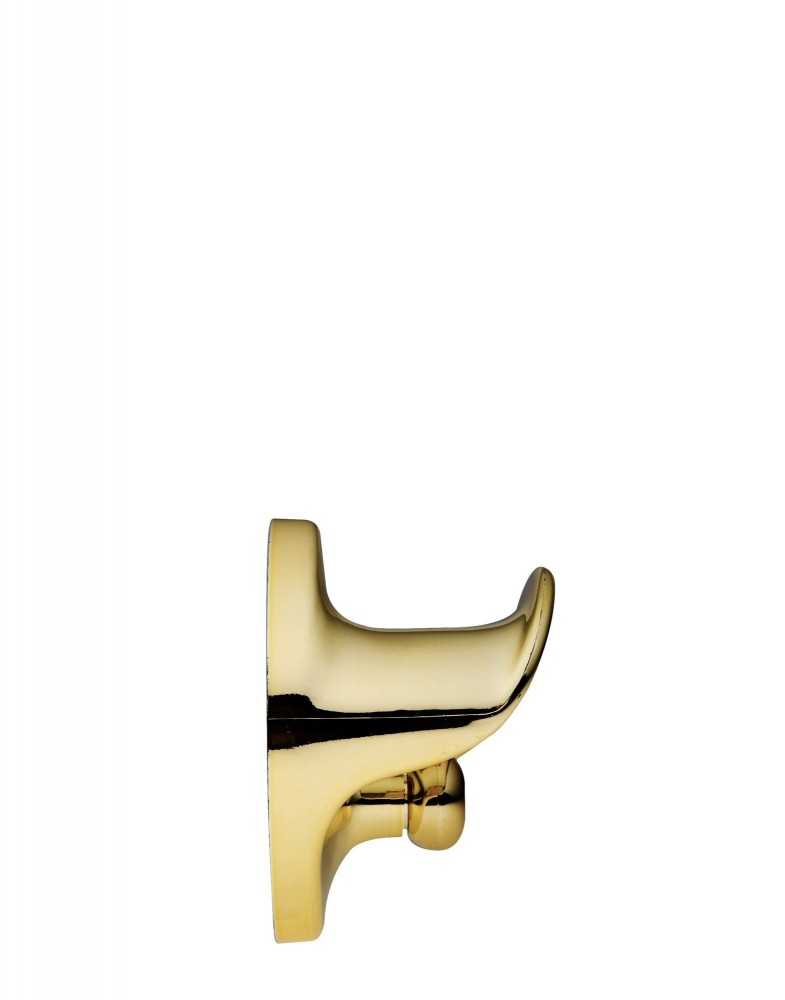 Крюк для одежды (золотой) метализированный