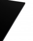 Стол Glossy (черный/хромированный) 130x130см