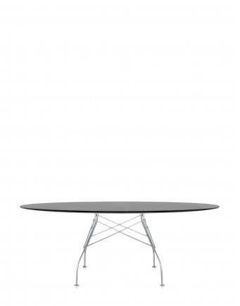 Стол Glossy (черный/хромированный) 194x120см Стол Glossy (черный/хромированный) 194x120см