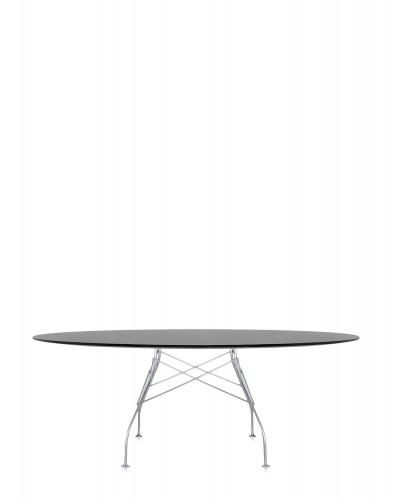 Стол Glossy (черный/хромированный) 194x120см Стол Glossy (черный/хромированный) 194x120см