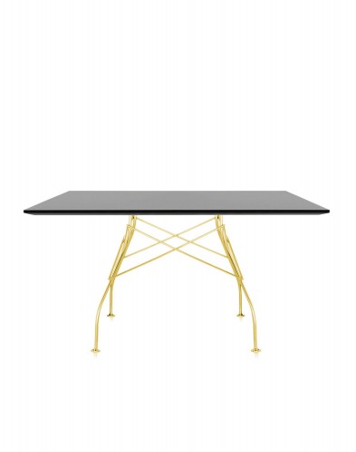 Стол Glossy (черный/золотой) 130x130см Стол Glossy (черный/золотой) 130x130см