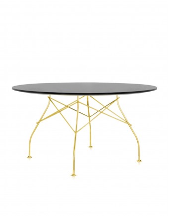 Стол Glossy (черный/золотой) диаметр 130см Стол Glossy (черный/золотой) диаметр 130см
