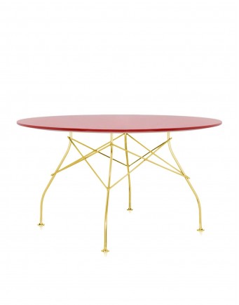 Стол Glossy (красный/золотой) диаметр 130см Стол Glossy (красный/золотой) диаметр 130см