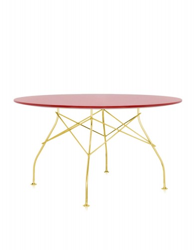 Стол Glossy (красный/золотой) диаметр 130см Стол Glossy (красный/золотой) диаметр 130см