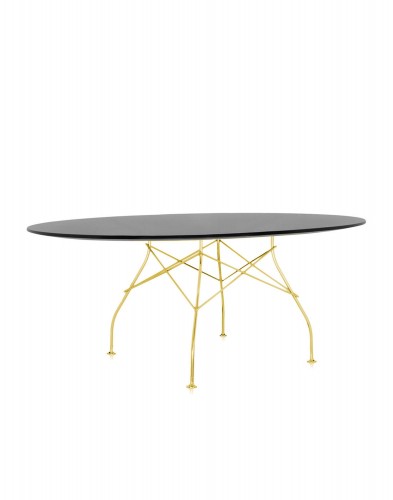 Стол Glossy (черный/золотой) 194x120см Стол Glossy (черный/золотой) 194x120см