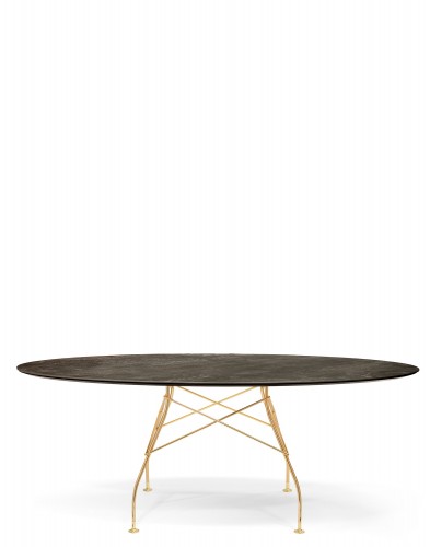 Стол Glossy (черный/золотой) 192x118см Стол Glossy (черный/золотой) 192x118см