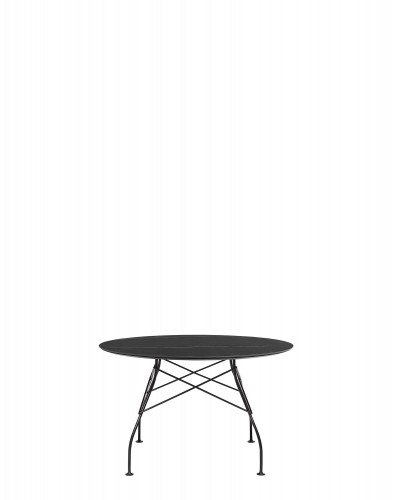 Стол Glossy (черный/черный) диаметр 118см, мрамор Стол Glossy (черный/черный) диаметр 118см, мрамор