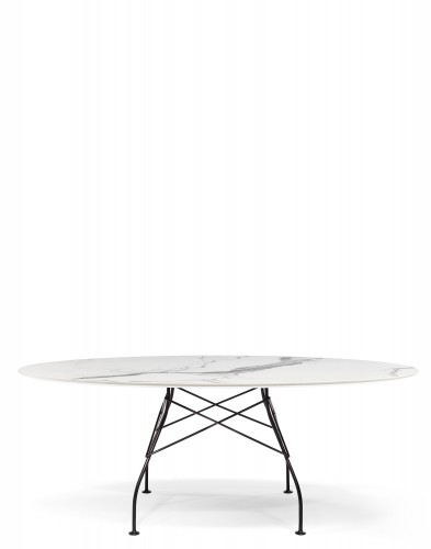 Стол Glossy (белый/черный) 192x118см, мрамор Стол Glossy (белый/черный) 192x118см, мрамор