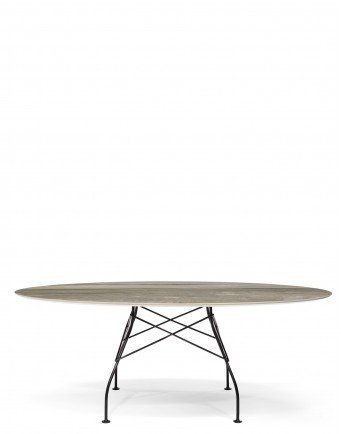 Стол Glossy (серый/черный) 192x118см, мрамор Стол Glossy (серый/черный) 192x118см, мрамор