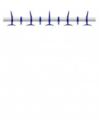 Перекладина Hanger (синяя) 90см