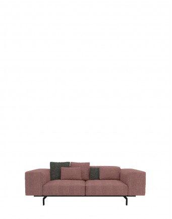 Диван Largo (розовый) двухсекционный