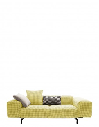 Диван Largo (желтый) двухсекционный