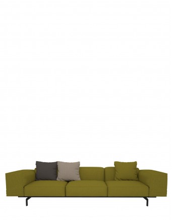 Диван Largo (желтый) трехсекционный