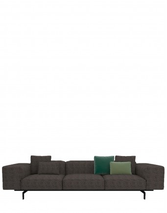 Диван Largo (серый) трехсекционный
