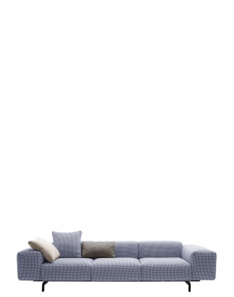 Диван Largo (синий) трехсекционный