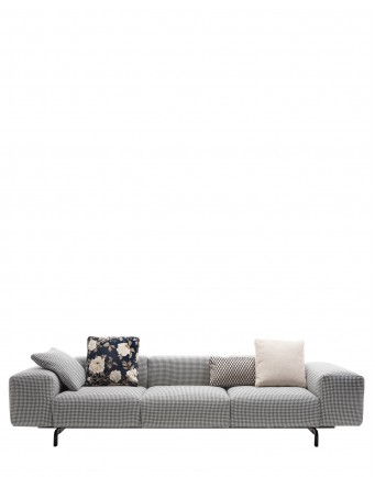Диван Largo (серый) трехсекционный