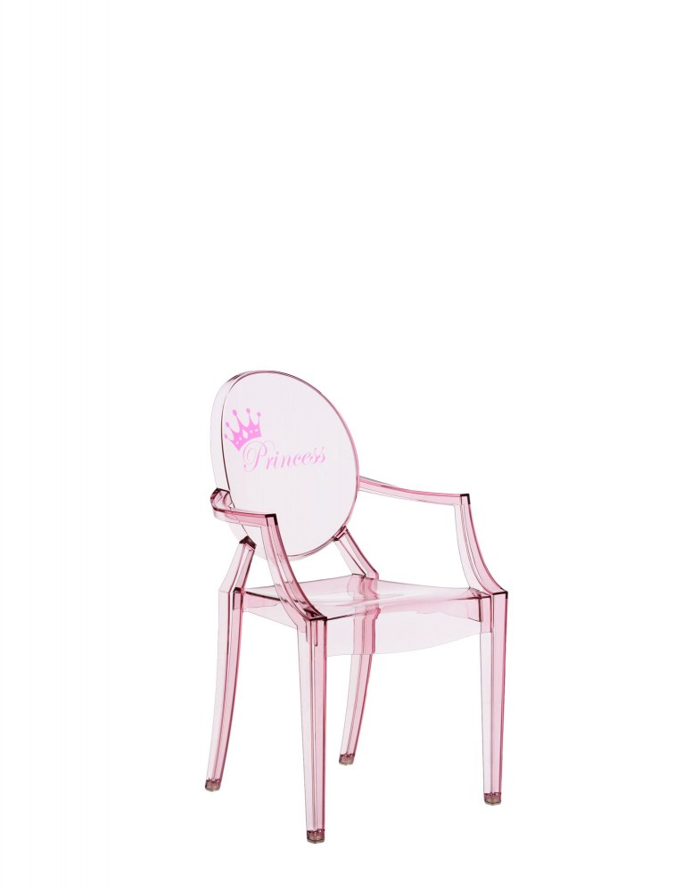 Стул детский Lou Lou Ghost (розовый) с рисунком