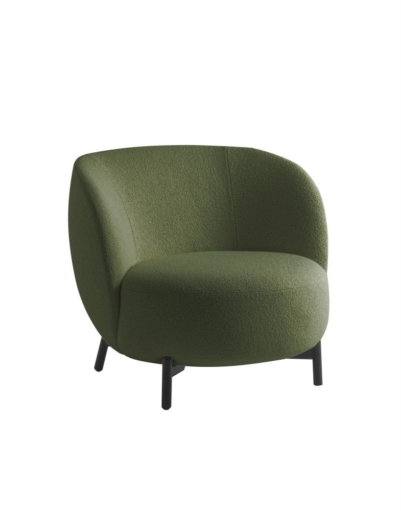 Кресло Lunam (зеленое) букле Orsetto