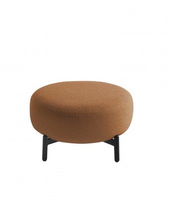 Пуф Lunam (оранжевый) букле Orsetto