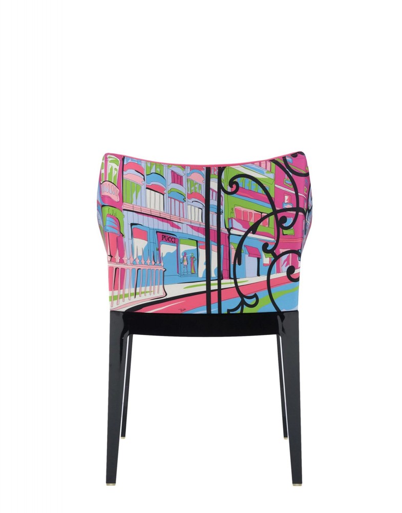 Кресло Madame (розовое/черное)