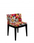 Кресло Mademoiselle (черное/розовое) в ткани Missoni