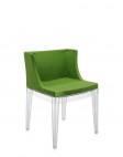 Кресло Mademoiselle (кристалл/зеленое) в ткани Moschino