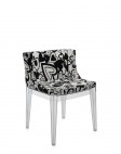 Кресло Mademoiselle (кристалл/черное) в ткани Moschino