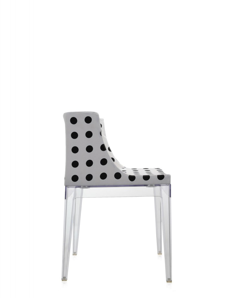 Кресло Mademoiselle (кристалл/белое) в ткани Moschino
