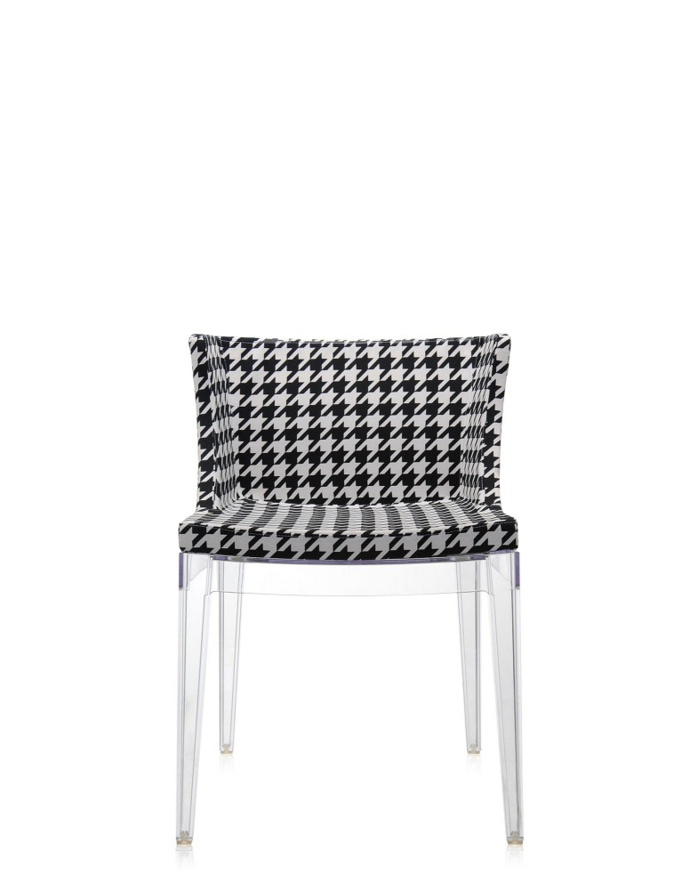 Кресло Mademoiselle (кристалл/серое) в ткани Moschino