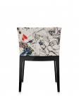 Кресло Mademoiselle (черное/бежевое) в ткани Moschino
