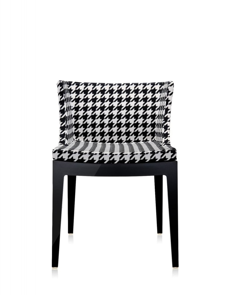 Кресло Mademoiselle (черное/серое) в ткани Moschino