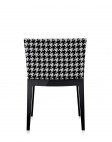 Кресло Mademoiselle (черное/серое) в ткани Moschino