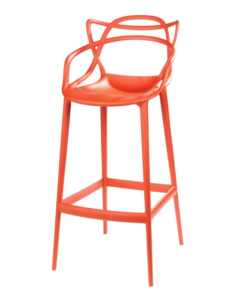Стул барный Masters (оранжевый) высота сидения 75см