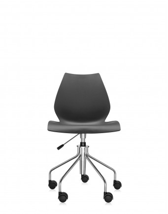 Стул Maui (черный) на колесах