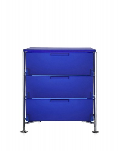 Контейнер Mobil на ножках (синий) с тремя ящиками