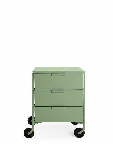 Контейнер Mobil на колесах (зеленый матовый) с тремя ящиками Контейнер Mobil на колесах (зеленый матовый) с тремя ящиками
