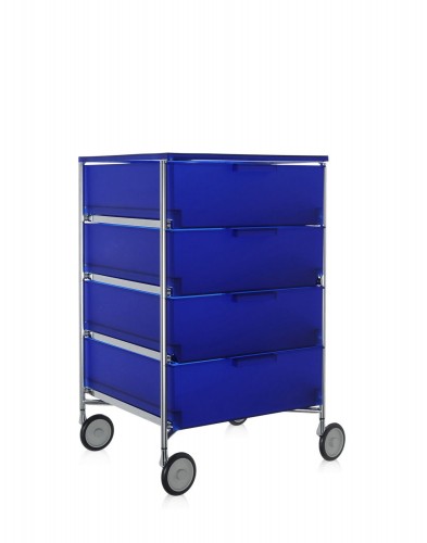 Контейнер Mobil на колесах (синий) с четырьмя ящиками Контейнер Mobil на колесах (синий) с четырьмя ящиками