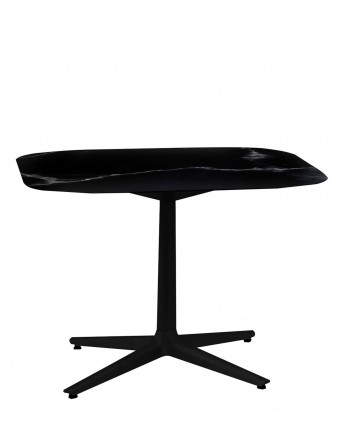 Стол Multiplo (черный) 99х99см, мрамор, крестообразное основание