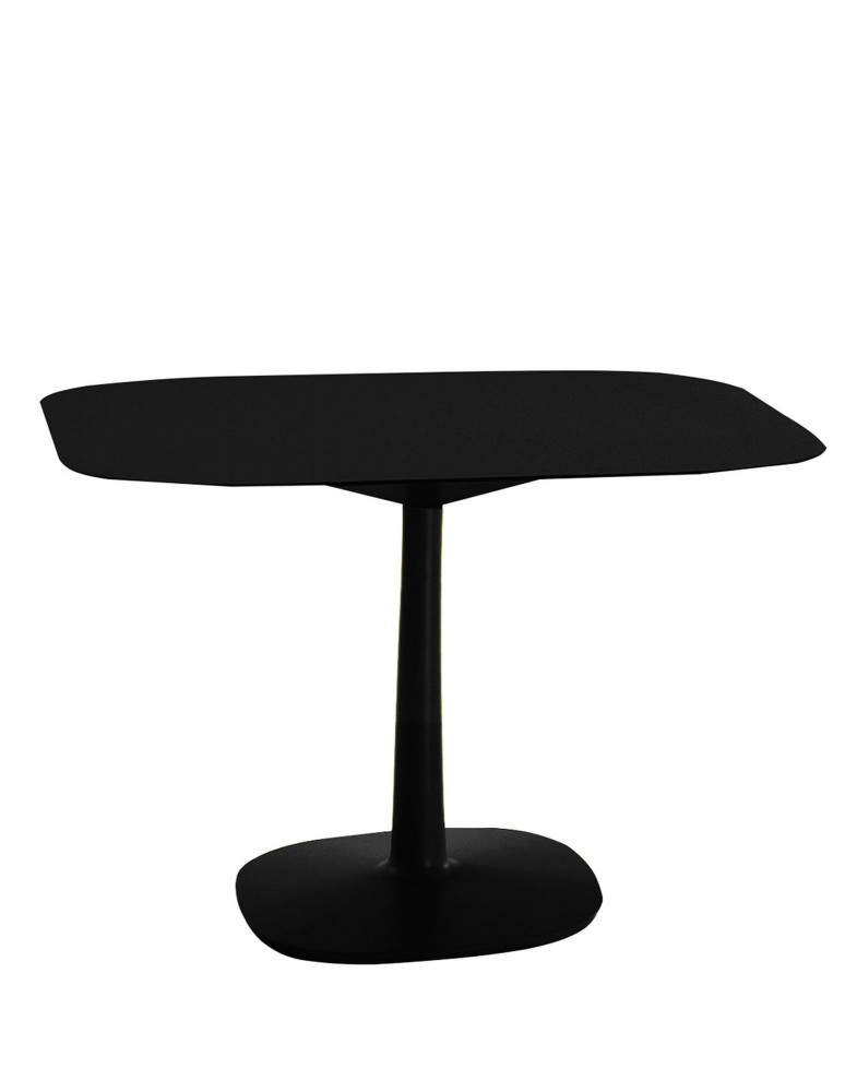 Стол Multiplo (черный) 99х99см, крестообразное плоское