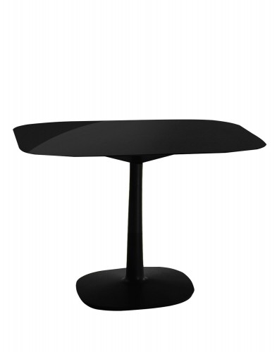 Стол Multiplo (черный) 99х99см, стекло, крестообразное плоское Стол Multiplo (черный) 99х99см, стекло, крестообразное плоское